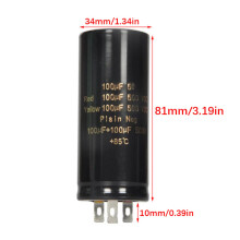 500V Electrolytic Capacitor Heat Dissipation 10UF/16UF/20UF/32UF/50UF/100UF 32UF
