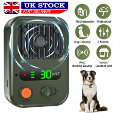 Ultrasonic Automatic Anti-barking Device Dog Barking Control USB Rechargeable