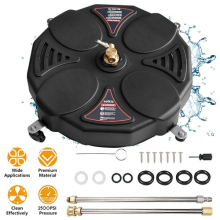 13" Pressure Washer Surface Cleaner 180 Rotating w/4 Wheels For Patio Roof