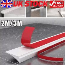Silicone Shower Tray Sealing Strip Water Barrier Bathroom Edging Seal Trim Strip