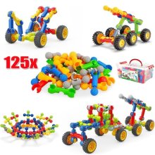 125Pcs STEM Building Toys for 4-8 Year Old Boys, Learning Toy Kit for Kids Boy