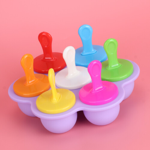 Eis am Stiel Selbermachen Silikonform 7 Löcher