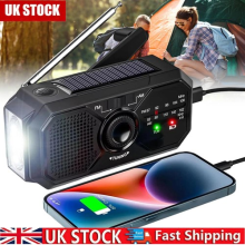 Portable AM/FM Radio Solar Hand Crank Emergency Radio with LED Flashlight