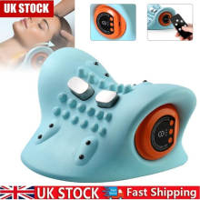Neck Traction Pillow Massage Cloud Shape Neck Stretcher Cervical Pain Relief UK