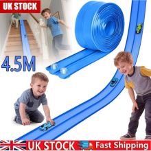 4.5m Flexible Race Track for Small Cars - Soft Rubber Car Track with Suction Cup