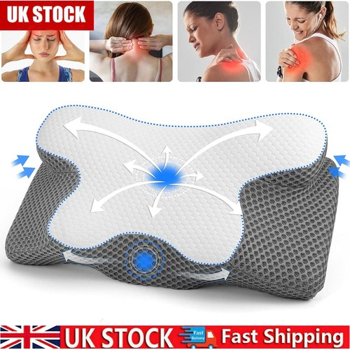 Memory Foam Cervical Pillow Ergonomic Neck Support Contour Pillow UK 1