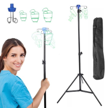 Adjustable IV Pole Aluminum Alloy IV Drip Stand Infusion Holder With 4 Hook
