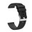 Silicone Check Pattern Watchstrap for Garmin Vivoactive 4 18mm Black 1
