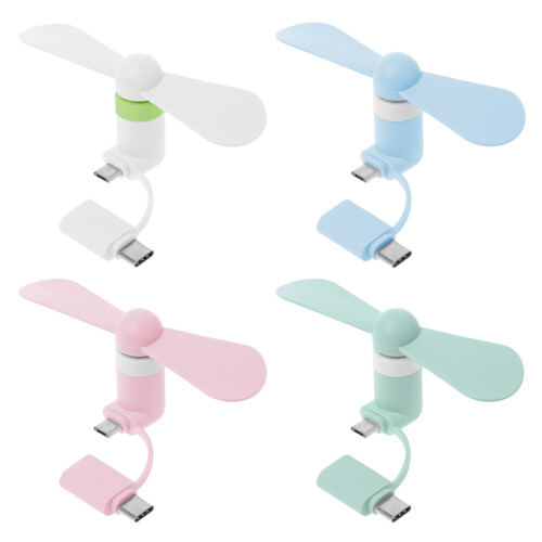 Mini Cell Phone Fan Type-C Micro USB C Cooling Cooler ForAndroid Smartphone Fans Blue 1
