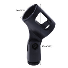 Universal Micorphone Holder Support Bracket Flexible Wirelesss Microphone Dock Black