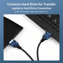 PVC USB 2.0 Data Transfer Cable for Routine Backup and File Transfer Use 1.5m
