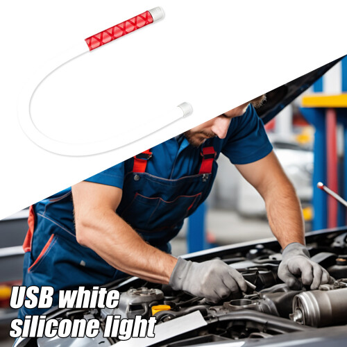 Shapeable Inspection Light with White LED Output Upgrades for Close Work Areas White