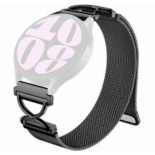 Compatible for Garmin Vivomove Style and Garminmove Style, Milanese Stainless Steel Magnetic Watch Strap with Electropla