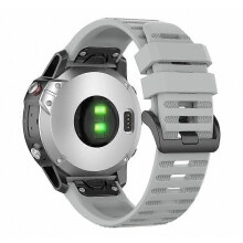 Compatibele siliconen horlogeband vervangende polsband 22 mm voor Garmin Fenix 7 en Epix, snelsluiting, effen kleur
