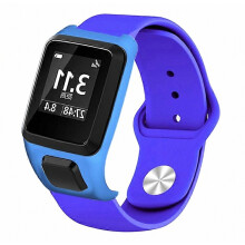 Compatibile con TomTom Runner 3 e cinturino per orologio in silicone Adventurer Sport con custodia protettiva