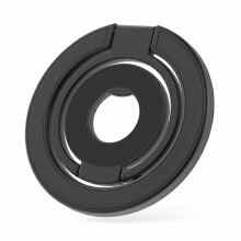 Ag luí le Sealbhóir Fáinne Miotail Uillinn Inchoigeartaithe le haghaidh Fóin MagSafe Tri Fold Kickstand