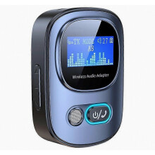T68 LED Digital Display Bluetooth 5.3 Transmitter Receiver 2 in 1 Wireless Audio Adapter Multifunctional for Home and Tr