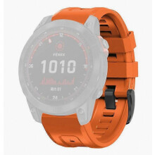 Compatible Soft Silicone Adjustable Watch Band Replacement Wrist Strap with Buckle, Compatible with Garmin Fenix 7