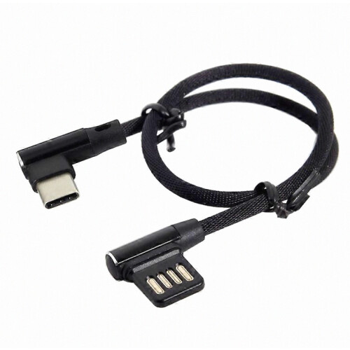 USB-C 3.1 Type-C σε αριστερή γωνία 90 μοιρών καλώδιο δεδομένων USB 2.0, ανθεκτι