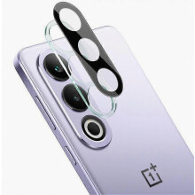 Compatibel voor OnePlus Ace 3V 5G cameralensbeschermer, lensfilm van gehard glas en acryllensdop, zwarte versie