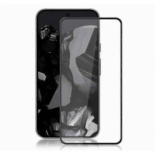 Ag luí le Google Pixel 9 agus Pixel 9 Pro Tempered Glass Protector Full Screen le Silk Printed Edge, HD Clear, Sc