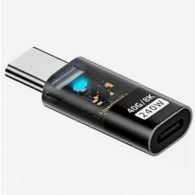 Προσαρμογέας γρήγορης φόρτισης USB-C από αρσενικό σε USB-C θηλυκό 240 W, βίν