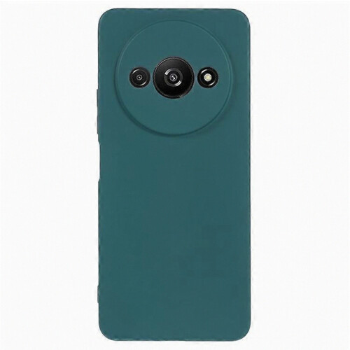 Compatible Case for Redmi A3, Fiber-Lined Rubberized TPU Protective Cover with Precise Lens Cutout