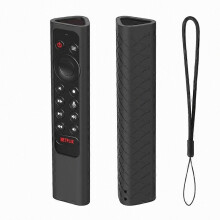 Funda protectora de silicona Compatible con NVIDIA Shield TV Pro y mando a distancia 4K HDR, Cas antideslizante apto par