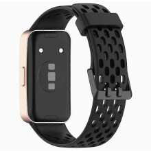 Cinturino di ricambio in silicone compatibile con Huawei Band 9, 9 NFC, 8 e 8 NFC, cinturino morbido regolabile per l'us