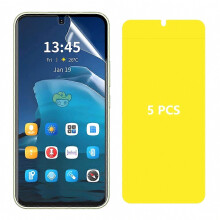 Cosantóir Scáileáin 5 Pcs Ag luí le vivo Y200e 5G, Scannán Hidrogel, TPE PET TPU, Garda Solúbtha Scratch Frithsheasmhach