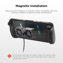 Handheld Game Fan with Air Support for Travel Play and Daily Use