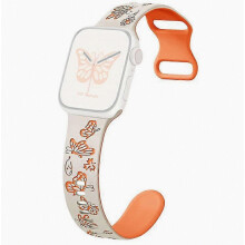 Compatibele siliconen band voor Apple Watch Ultra 2 Ultra 49 mm, serie 9 8 7 45 mm, serie 6 5 4 SE 2022 2023, serie 3 2