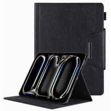 Compatible for iPad Pro 11 Inch 2024 Case with Adjustable Stand, PU Leather Tablet Cover, Auto Wake and Sleep, Slim Prot
