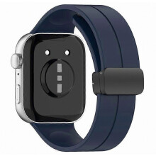 Compatible Silicone Watch Band Strap with Magnetic Folding Buckle for Huawei Watch Fit 3, Soft Durable Wrist Replacement