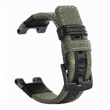 Compatibele 22 mm nylon en lederen horlogeband met gesp, snelsluiting voor Amazfit T-Rex, T-Rex Pro en Ares Watch