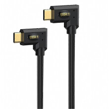 Καλώδιο 0,6m USB4 Type-C Πλαϊνό Γωνιακό Καλώδιο, 40Gbps, Γρήγορη φόρτιση PD 240W