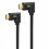 Καλώδιο 0,6m USB4 Type-C Πλαϊνό Γωνιακό Καλώδιο, 40Gbps, Γρήγορη φόρτιση PD 240W 1