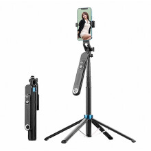 Selfie Stick per telefono estensibile con otturatore Bluetooth, supporto fotografico portatile per iPhone e Android