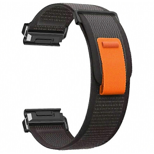 Watch Band Compatible for Garmin Fenix 7X 6X 5X Replacement Nylon Adjustable Loop Fastener Strap