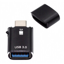 10Gbps USB C to USB 3.0 Female OTG Adapter with TF Card Reader for Laptop Tablet and Phone