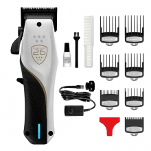 Zilveren draadloze tondeuse voor professionele verzorging, draadloze oplaadbare trimmer voor soepele precisiesnit