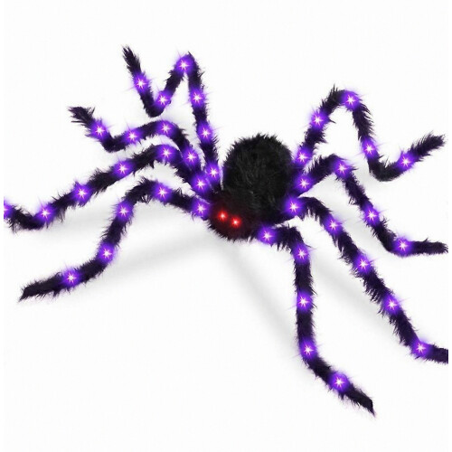 150 εκατοστά Halloween Giant Spider με 8 λειτουργίες φωτισμού, διακόσμηση πάρτι
