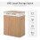 100L Collapsible Wood Laundry Hamper with Lid 4