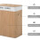 100L Collapsible Wood Laundry Hamper with Lid 5