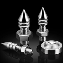 Threaded Speaker Foot for Home Auditory and Speaker Setups Stainless Steel M 8