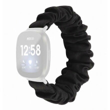 Compatibel met Fitbit Versa 4 Versa 3 Sense 2 en Sense Elastic Chouchou Horlogeband Met stof bedrukte haarbandband