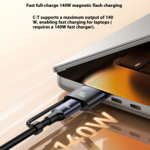 3 in 1 Port Magnetic Charging Cord Line 480MB/s Transfer Rate Braided Protective