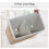 100L Collapsible Wood Laundry Hamper with Lid 6