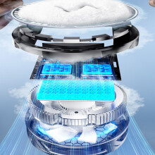 Cooling Fan with Light Semiconductor Heat Sink Mobile Phone Cooling Fan Silver