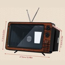 Foldable Classical TV Design Smartphone Amplifier Stand Not Eyestrain Filter Rose gold